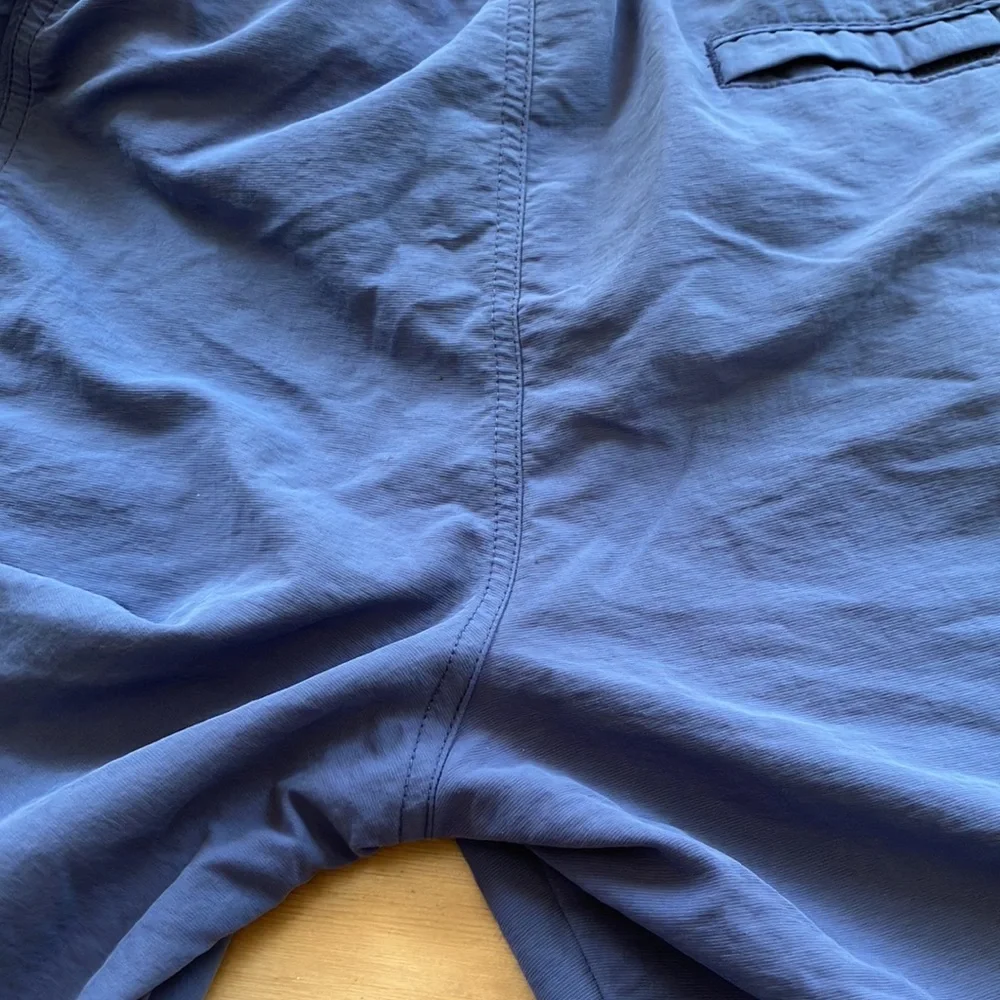 White Sierra M Men’s Swim Trunks Slate Blue Lined 4 Pockets Elastic Drawstring